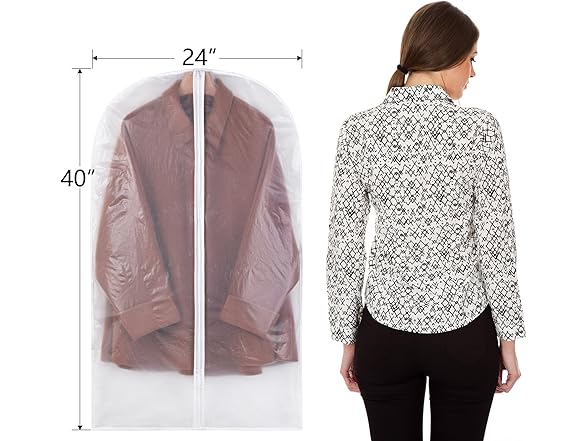 Clear Garment Bags for Hanging Clothes
