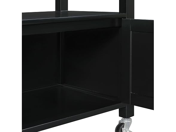 OSP Fairfax Farmhouse Kitchen Cart Black
