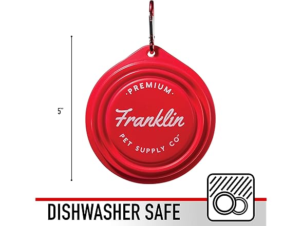 Franklin Pet Supply - Collapsible Pet Travel Bowl