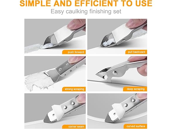 AMZBUY JD-SSCT-003 Stainless Steel Caulking Tool