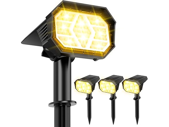 Brightown Solar Lights OutdoorWarm White
