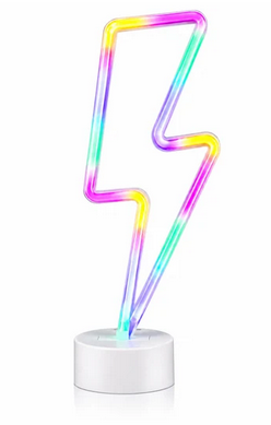 Brightside 13" Lightning LED Neon Table Light Stand - Gallery 3