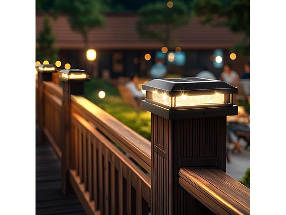 Brightever US Black Solar Light 8 pack