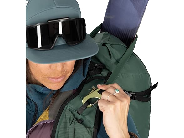 Osprey Firn 28L Ski and Snowboard Backpack - Tundra Green, S/M