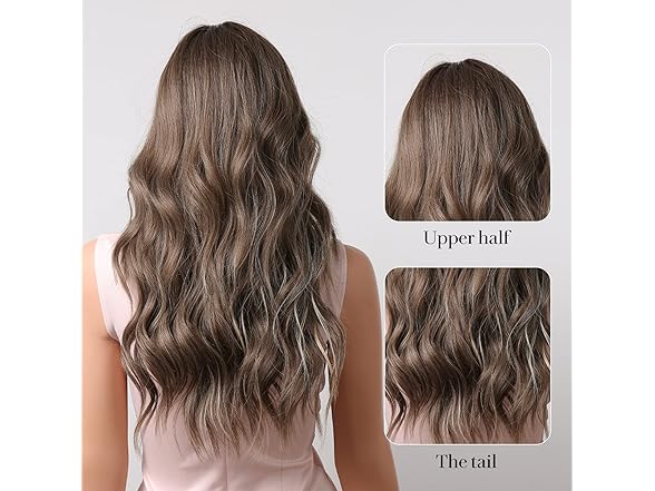 Women's Brown Synthetic 22" Wig