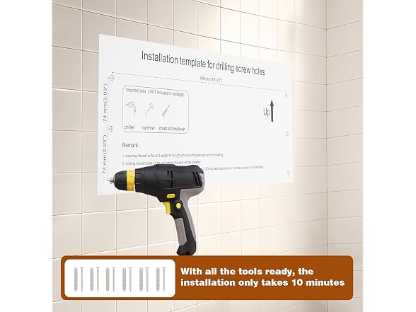 20" Folding Shower Seat Wall Mounted