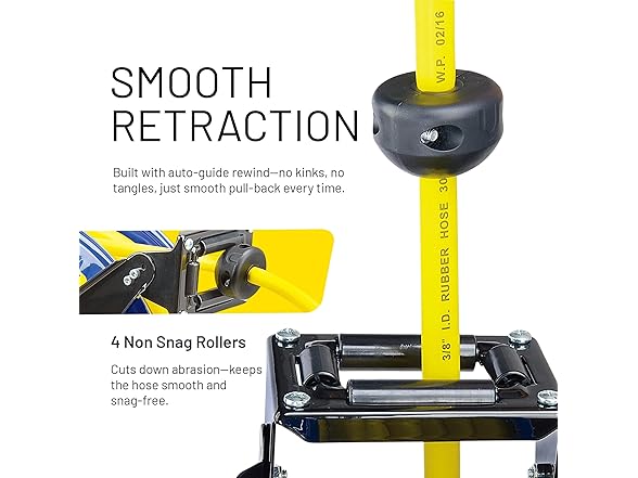 GOODYEAR Heavy Duty Hose Reel Retractable 3/8" Inch x 50'