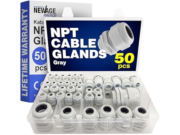 New Age America 50pcs NPT Cable- Gray