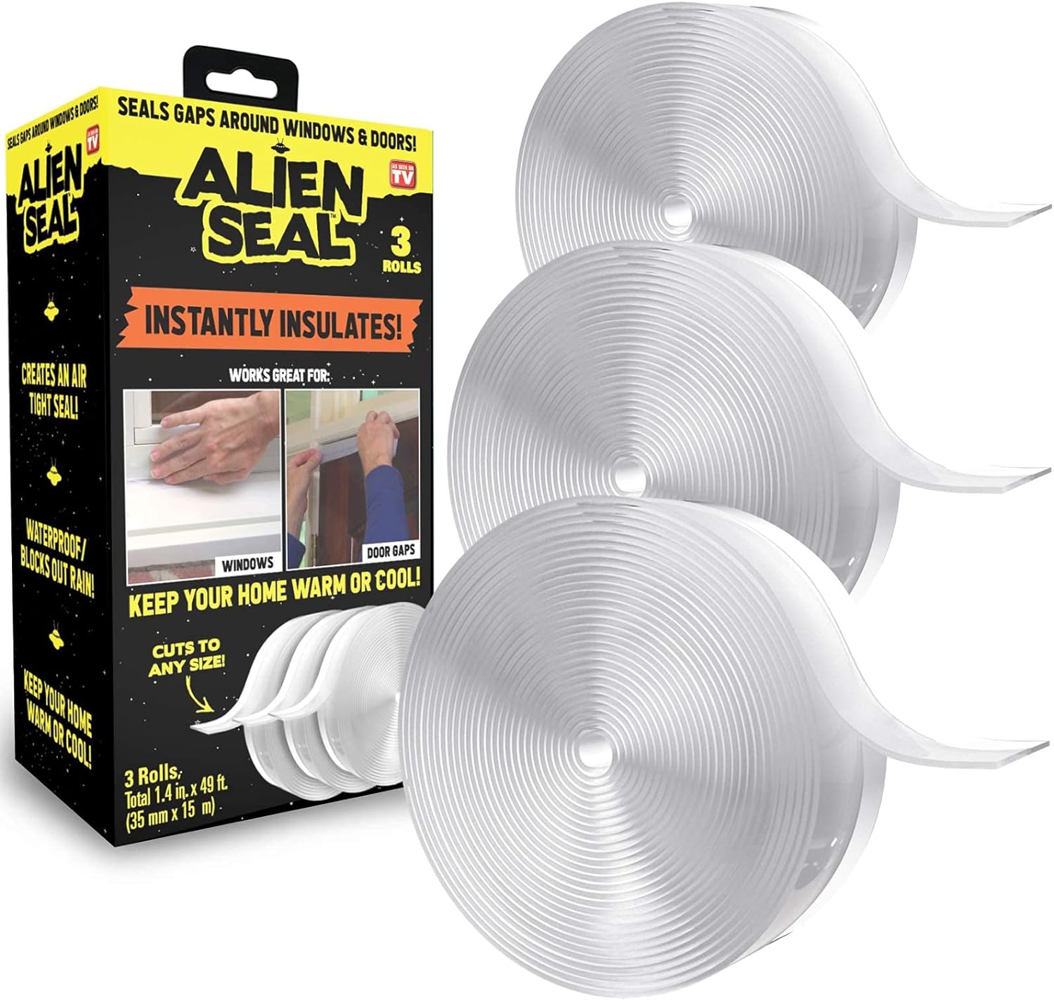 (2 or 3-PK) Draft Seal Insulation Tape - Gallery 7
