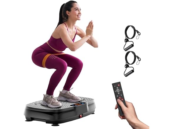 TISSCARE Grey Vibration Plate Exercise Machine
