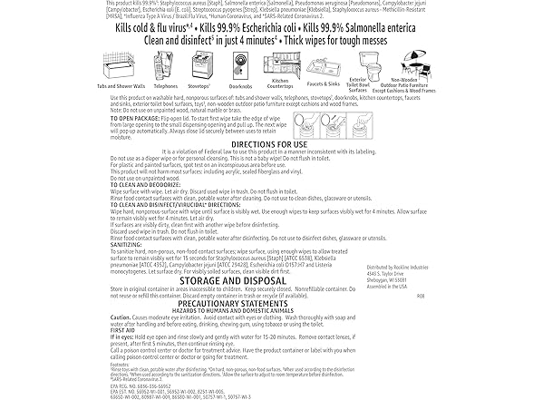 Amazon Basics Amazon Brand - Solimo Disinfecting Wipes