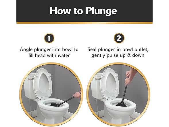Korky Black Toilet Plunger and Holder