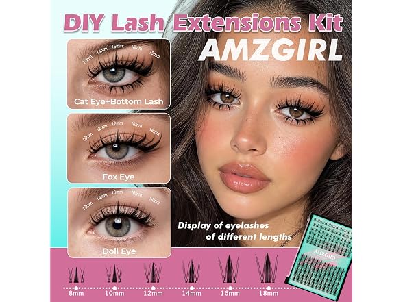AMZGIRL Manga Lash Clusters Kit