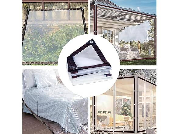 4x6ft Clear Tarps Heavy Duty