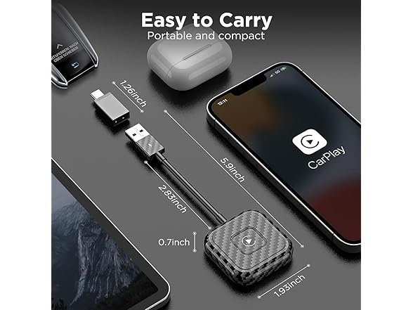 Anithen Wireless CarPlay Adapter