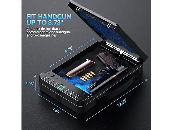 TLITLIING Portable Biometric Gun Safe