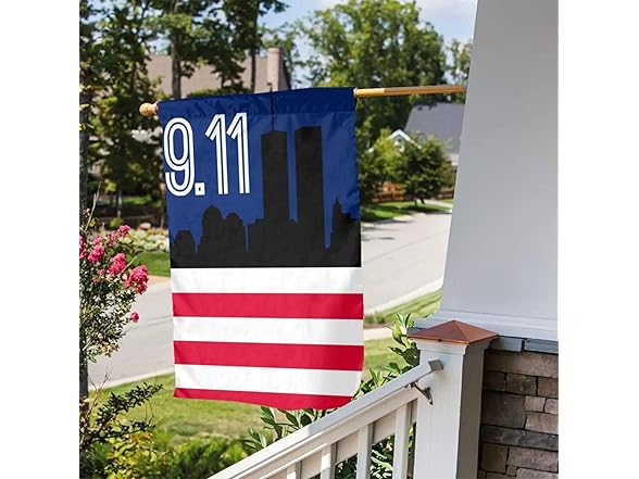 9/11 Garden Flag 12x18 Double Sided