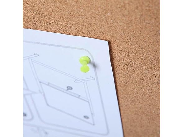 VIZ-PRO Cork Board, 72x40", Silver Frame