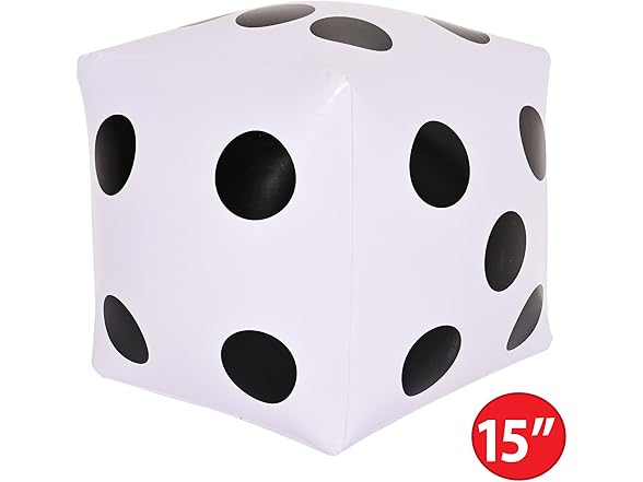 Beistle Inflatable Dice – 4 Pack