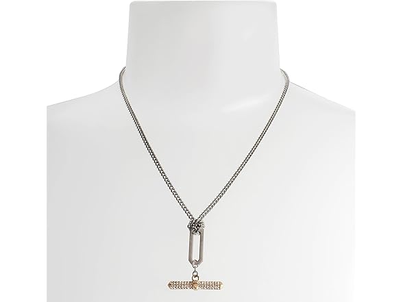 AllSaints Women April T Bar Necklace - Gallery 4