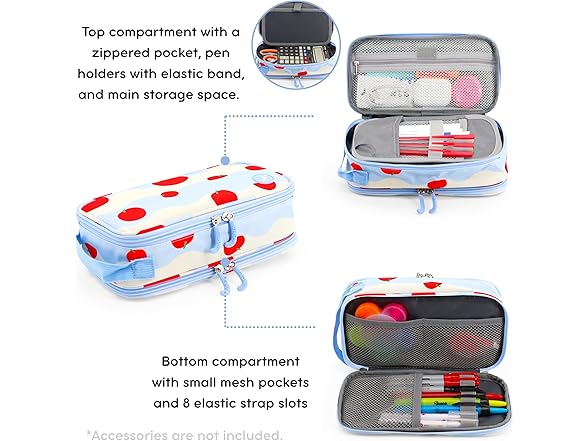 J World New York Doodle Large Capacity Pencil Case