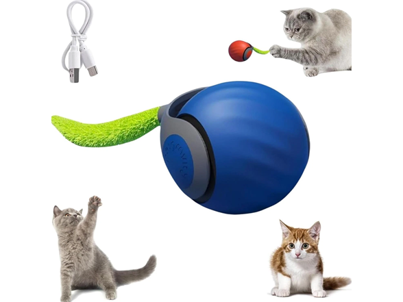 2-Pk Speedy Tail Interactive Cat Toy