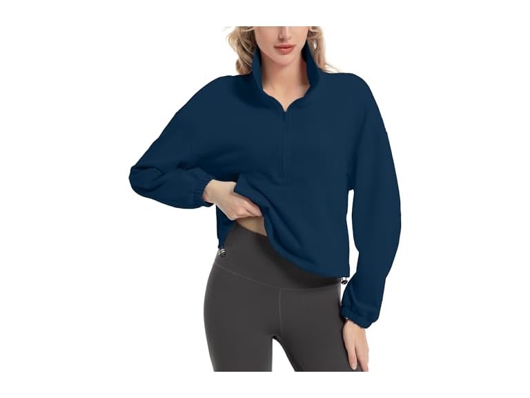 Fkeep Women Quarter Zip Pullover Women Pullover - Gallery 27