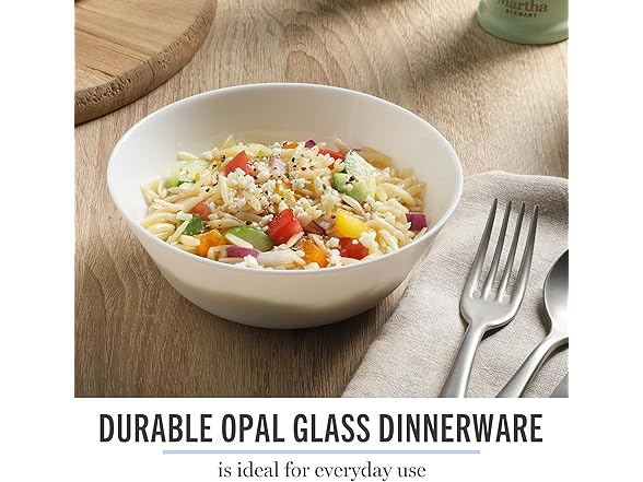 Martha Stewart Opalton 6-Piece  Soup and Cereal Bowls 