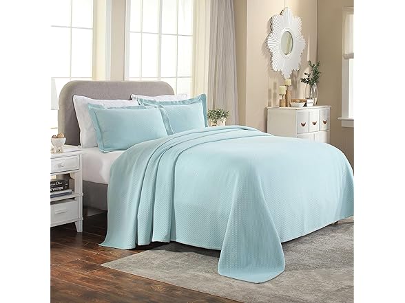 Superior Solitaire Cotton 3 Piece Bedspread Set