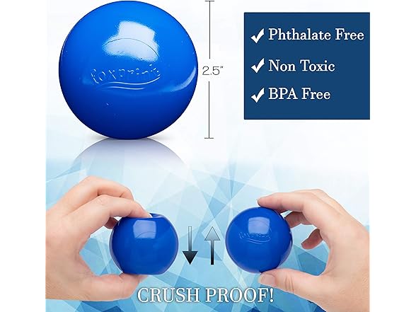 Soft Plastic Kids Play Balls 100-Pack