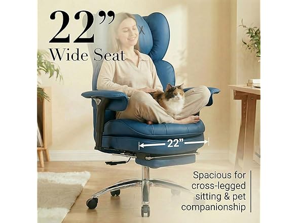 Efomao Executive Office Chair with Footrest