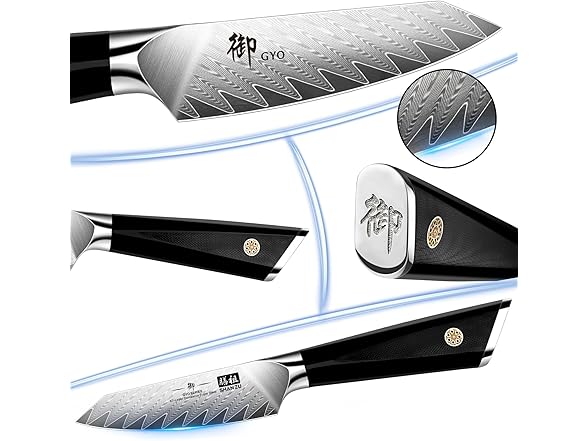 SHAN ZU 4 Inch Damascus paring knife