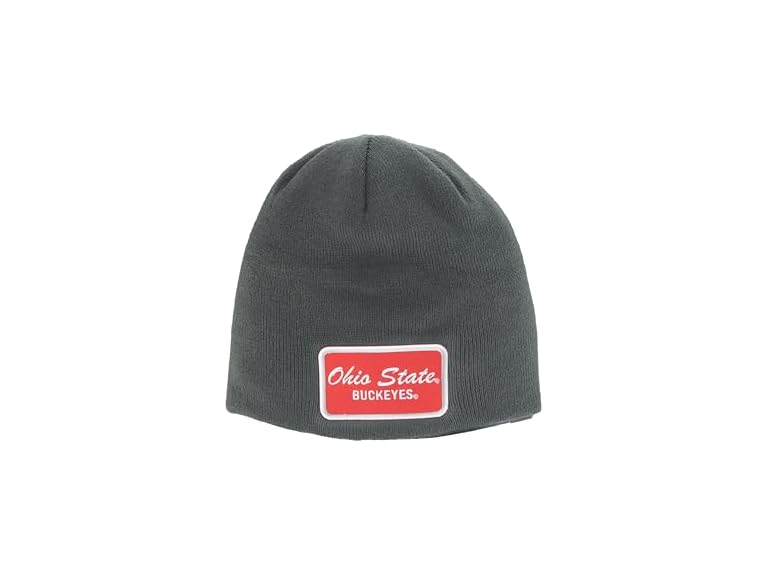 ZHATS Standard NCAA Officially Licensed Beanie Edge Patch Brick Charcoal