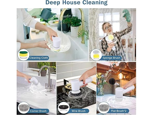HFLYJPYW AAP-Tool-347 Electric Spin Scrubber