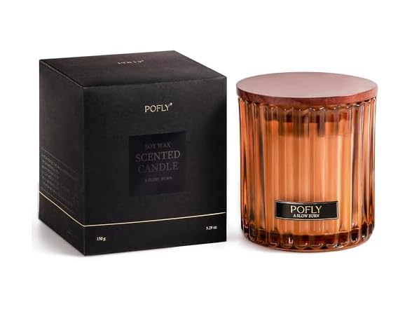 POFLY French Lavender Scented Candle