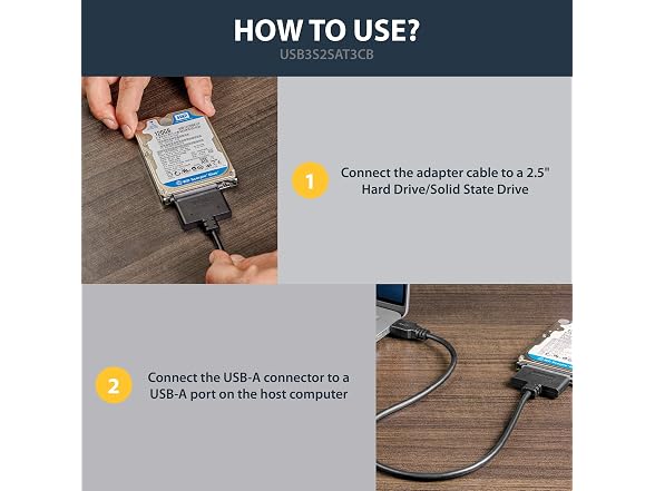 StarTech.com SATA to USB Cable - USB 3.0
