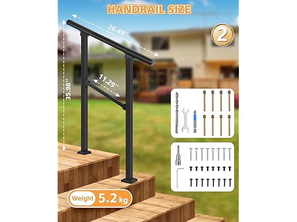 Stair Railing, Handrails for Outdoor