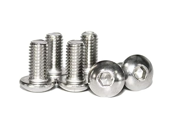 Fullerkreg 100 Pcs M3-0.50 x 5mm Button Head Socket
