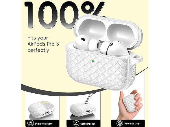 R-fun AirPods Pro 3 Case Woven Leather - Gallery 7