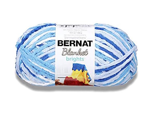Bernat Blanket Bright Yarn, Waterslide Varg