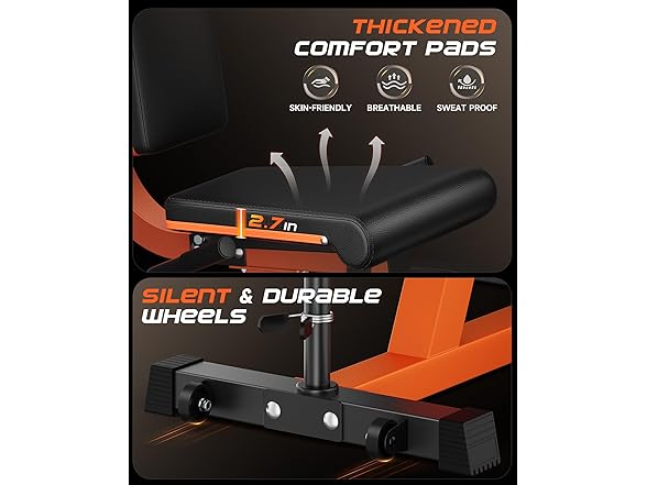 FEIERDUN 4-in-1 Leg Extension Curl Machine