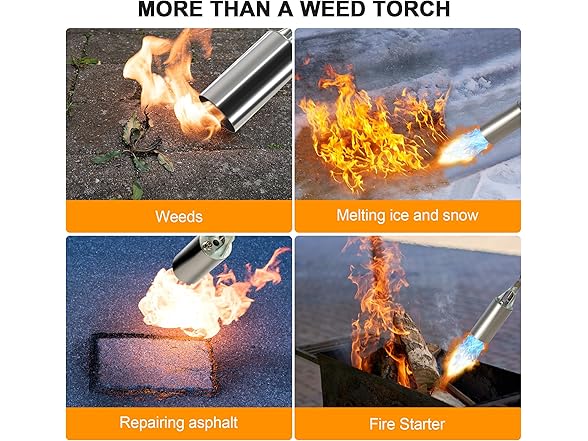 Athnevy FA0601 Propane Torch Kit Heavy Duty Weed Burn