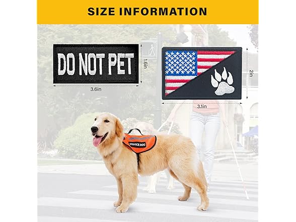 HANWER Service Dog Patches Set, 10Pack