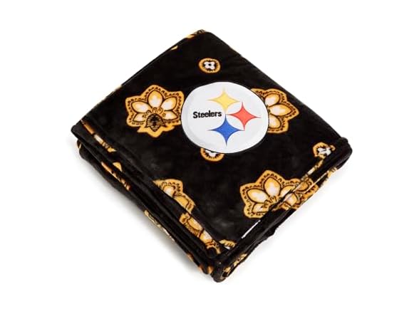 STEELERS Vera Bradley Womens Fleece NFL Throw Blanket