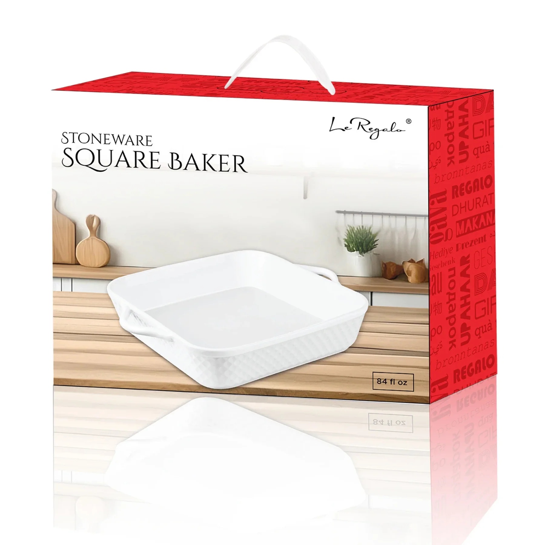 Le Regalo 10 Stoneware Square Baker - Gallery 8