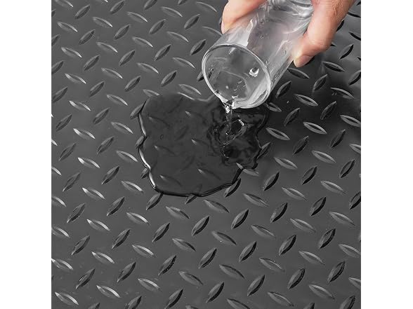 Garage Floor Mats, 2 Rolls x 17 x 3.6 Ft PVC Flooring