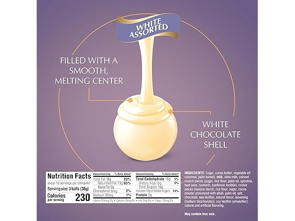 Lindt Lindor White Choc Assorted Truffle