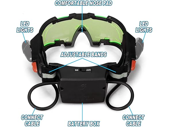 Uten Night vision Goggles for Kids, LED