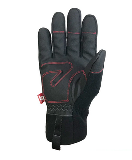 (2 Pairs) Gray Snap-On Wind Resistant Dual Layer Gloves - Gallery 5