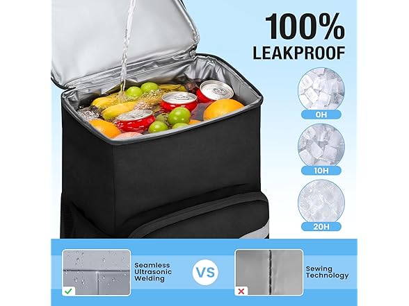 OCKLILY  54 Cans Backpack Cooler